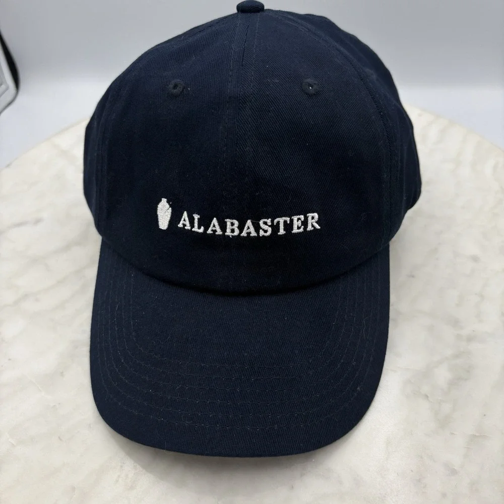 New Alabaster Embroidered Hat adjustable slide-back‎ Navy Blue